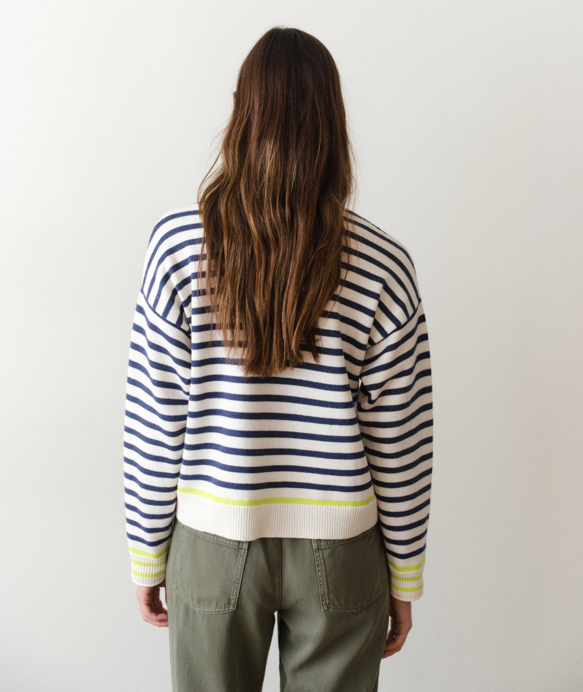 Marine Layer - Suki Rollneck Sweater - Navy Stripe