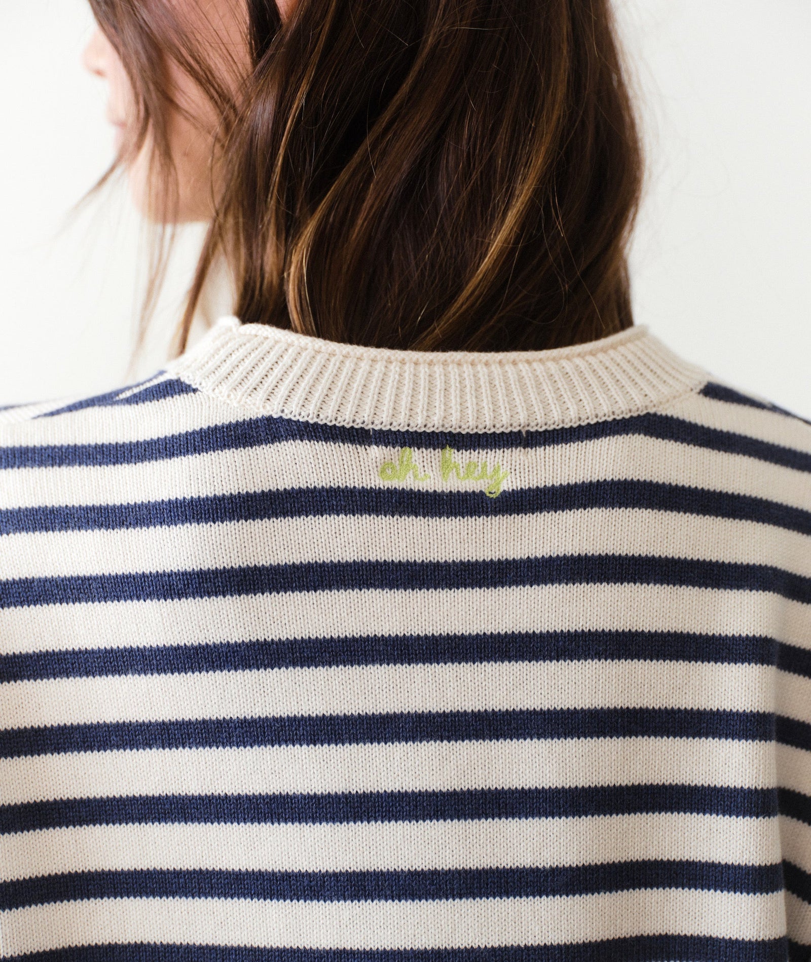 Marine Layer - Suki Rollneck Sweater - Navy Stripe
