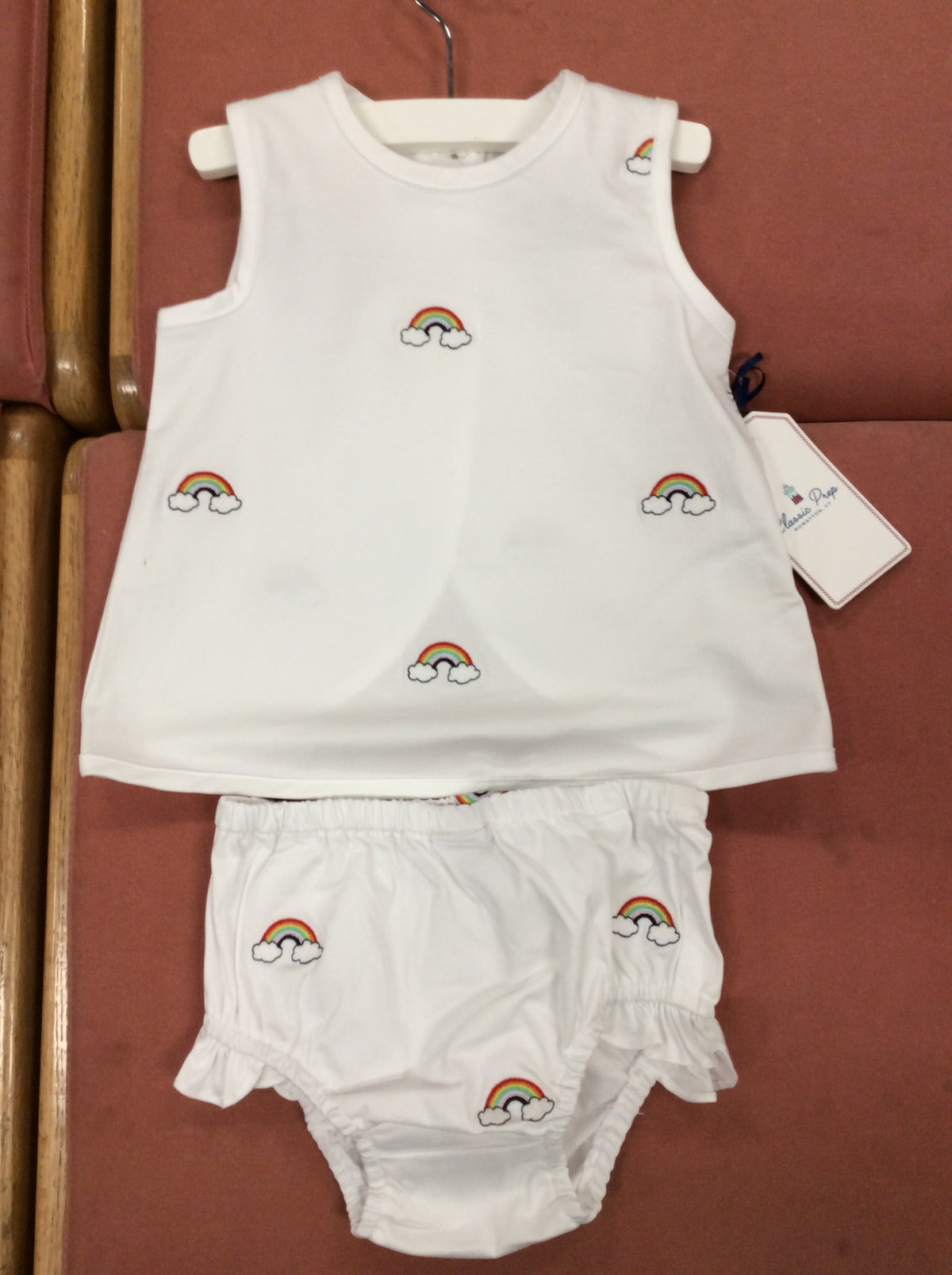 Classic Prep Poppy Dress &amp; Bloomer - Rainbow