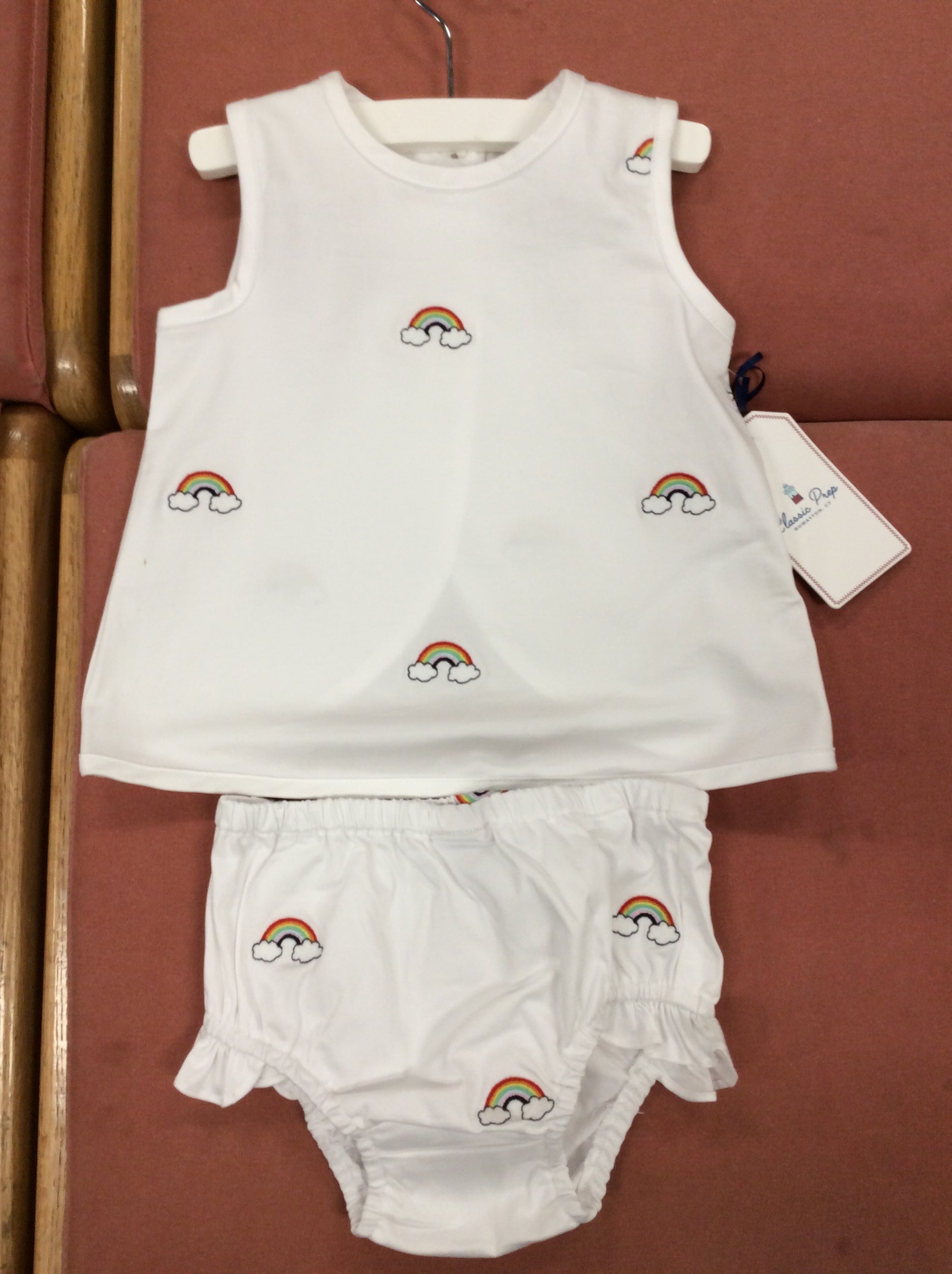 Classic Prep Poppy Dress & Bloomer - Rainbow