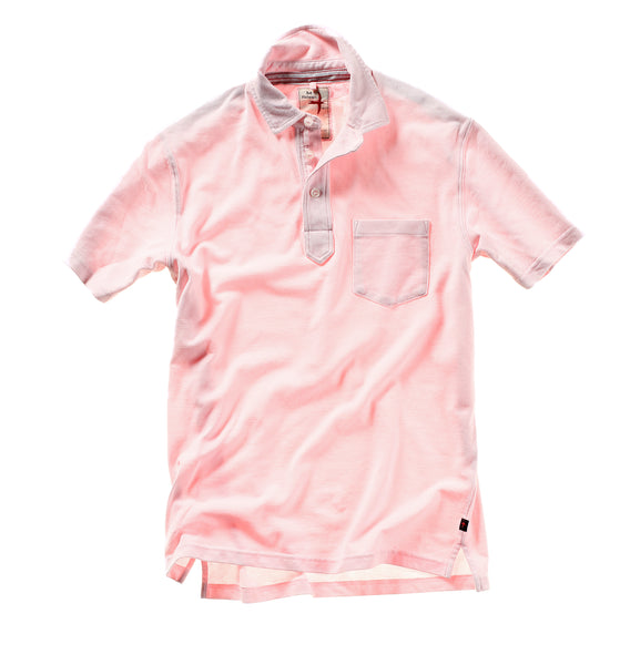 Relwen PIQUE SLOT POLO-PINK FADE