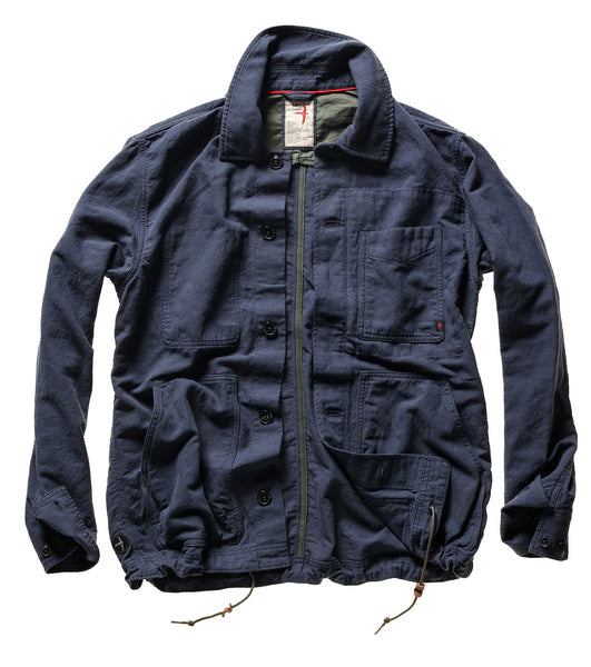 Relwen CANVAS CHORE COAT -NAVY