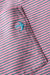 Relwen RINGSPUN POCKET TEE-PINK/GREEN STRIPE