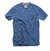 Relwen RINGSPUN POCKET TEE-ROYAL/YELLOW STRIPE