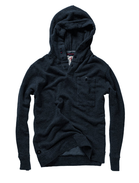 Relwen FRENCH-TWILL HOODIE-NAVY MARL
