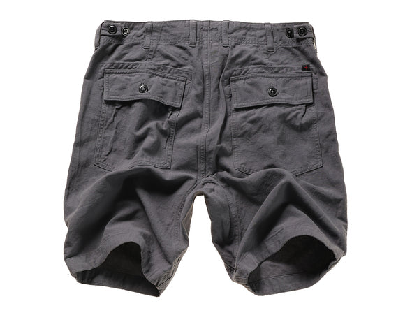 Rewlen COTTON/LINEN SUPLY SHORT 8.5-DARK SMOKE