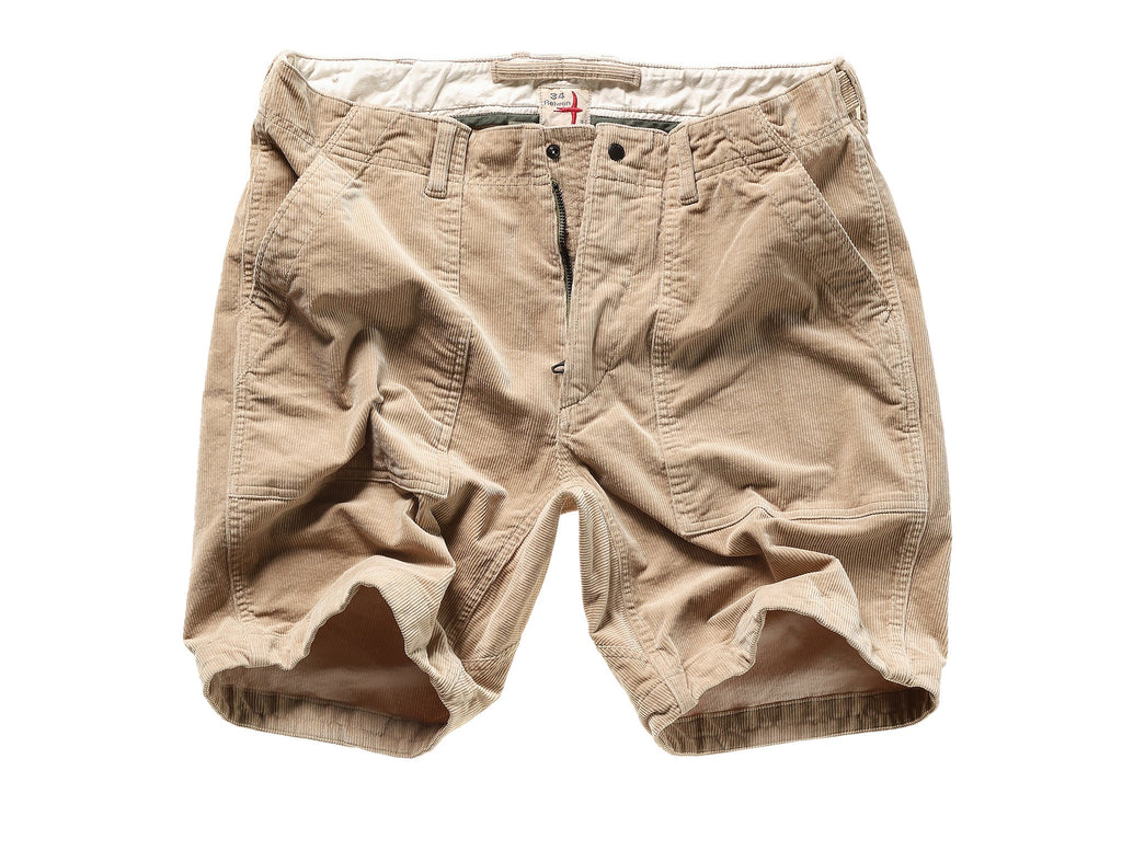 Relwen CORD SUPPLY SHORT 7.5 BUFF KHAKI