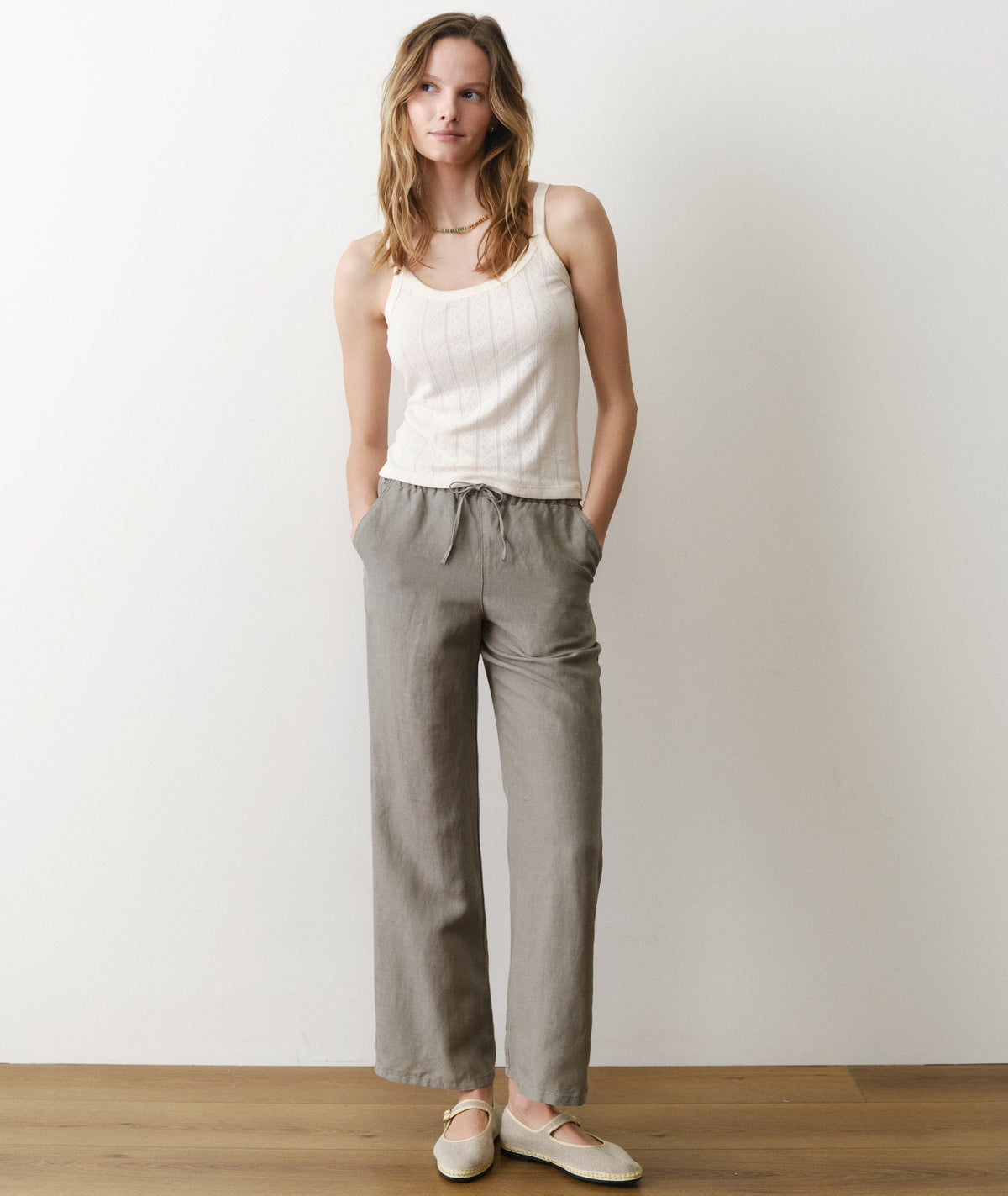 Marine Layer - Lexi Pointelle Cami - Antique White