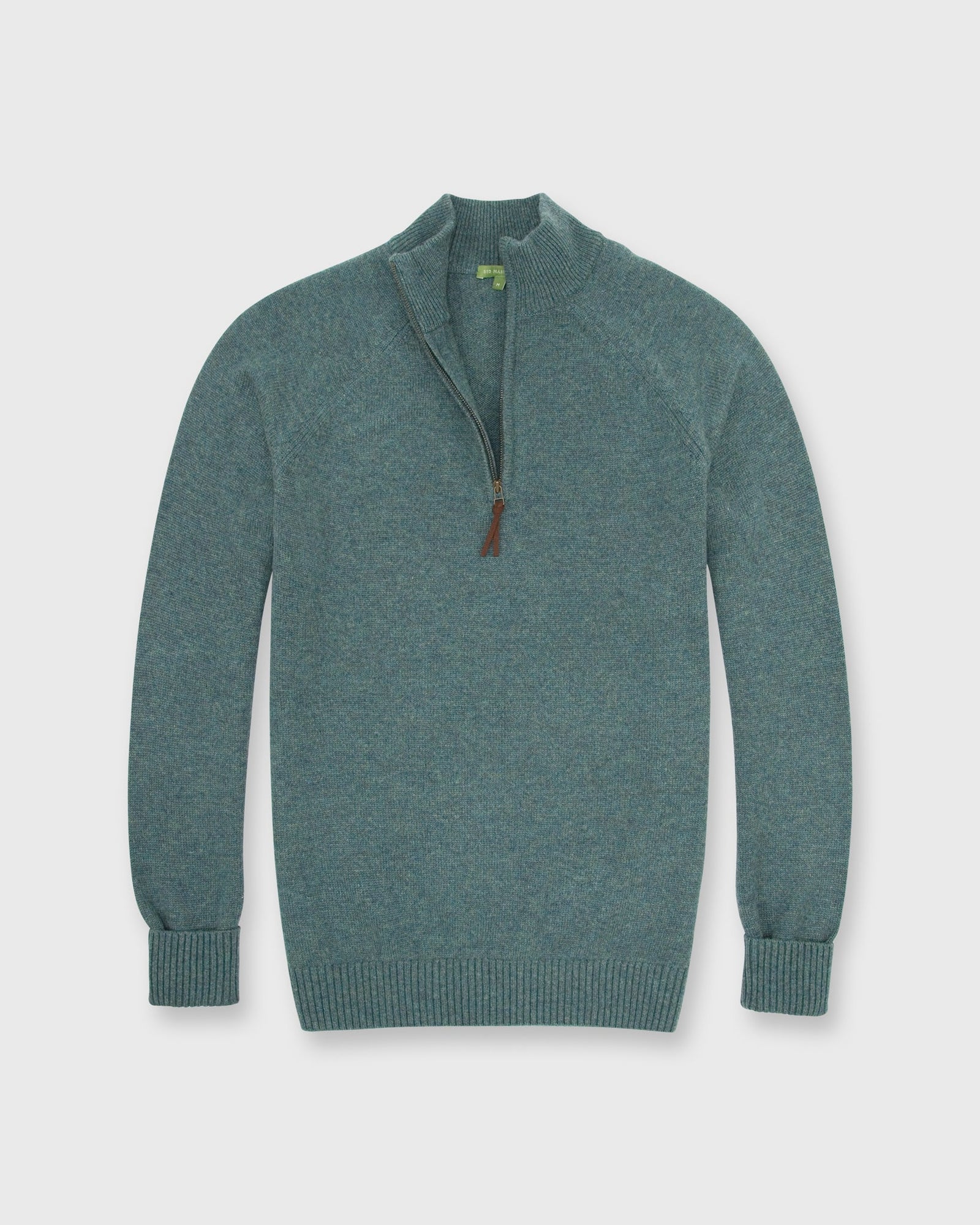 Sid Mashburn Half-Zip Cashmere Sweater - Heather Pine