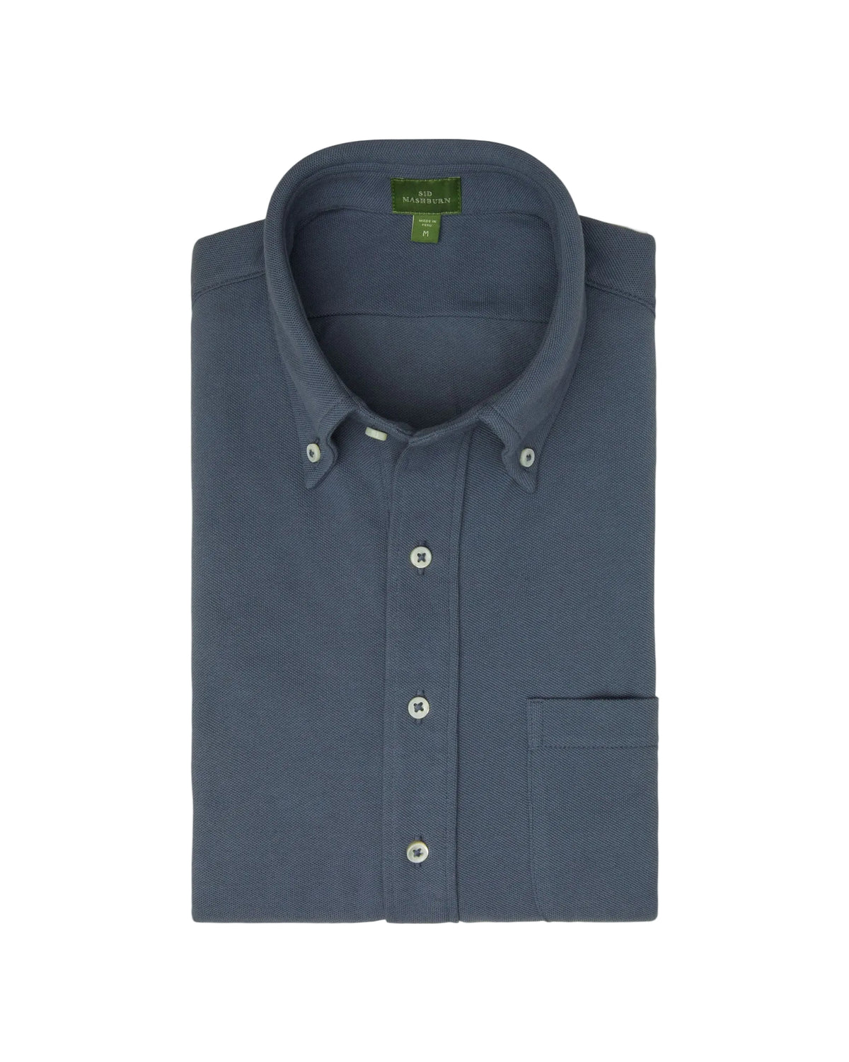 Sid Mashburn - Button-Down Popover - Steel Blue Pima