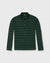 Sid Mashburn Long Sleeve Rally Polo Sweater - Forest/Blue/Navy Stripe