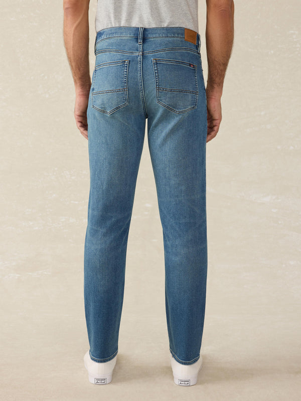 Faherty Stretch Terry Indigo 5 Pocket Pant - Storm Harbor wash