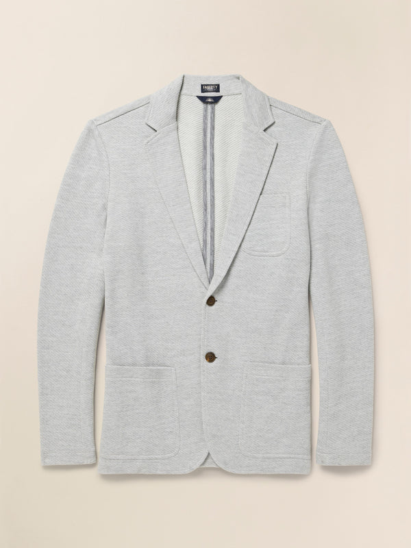 Faherty Inlet Knit Blazer - Heather Grey