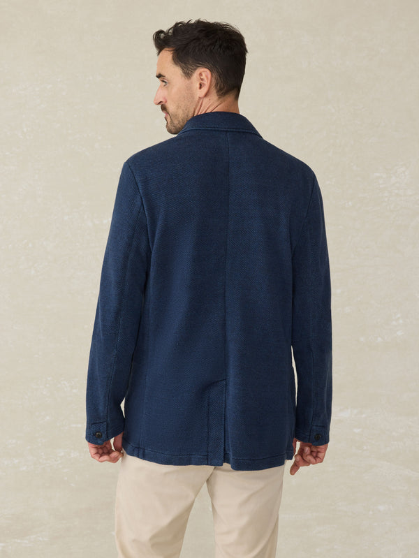 Faherty Inlet Knit Blazer - Hendricks Indigo Wash