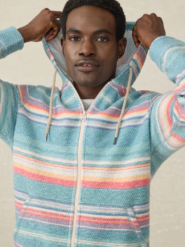 Faherty Whitewater Full Zip Hoodie - Island Sunrise