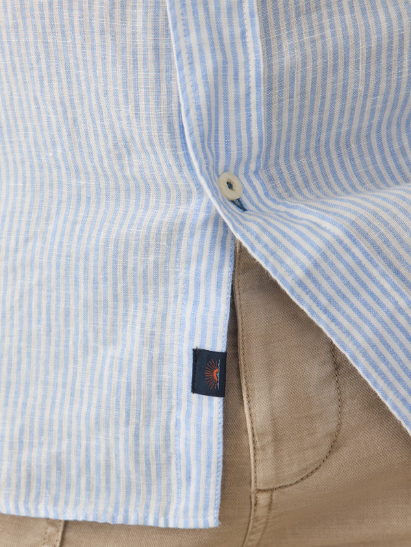 Faherty Laguna Linen Shirt - Summer Classic Stripe