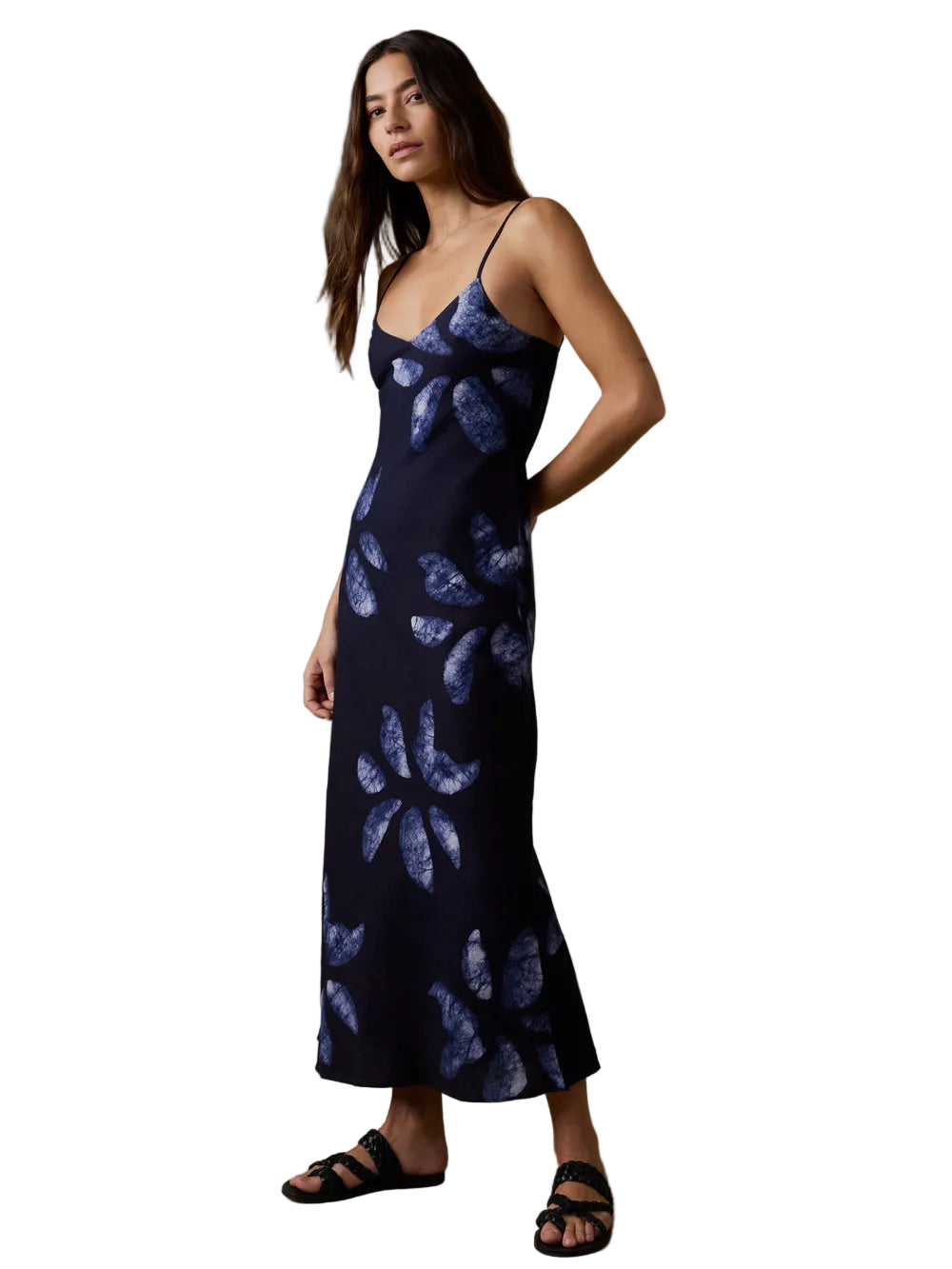 Faherty - Mia Slip Dress - Midnight Batik Floral