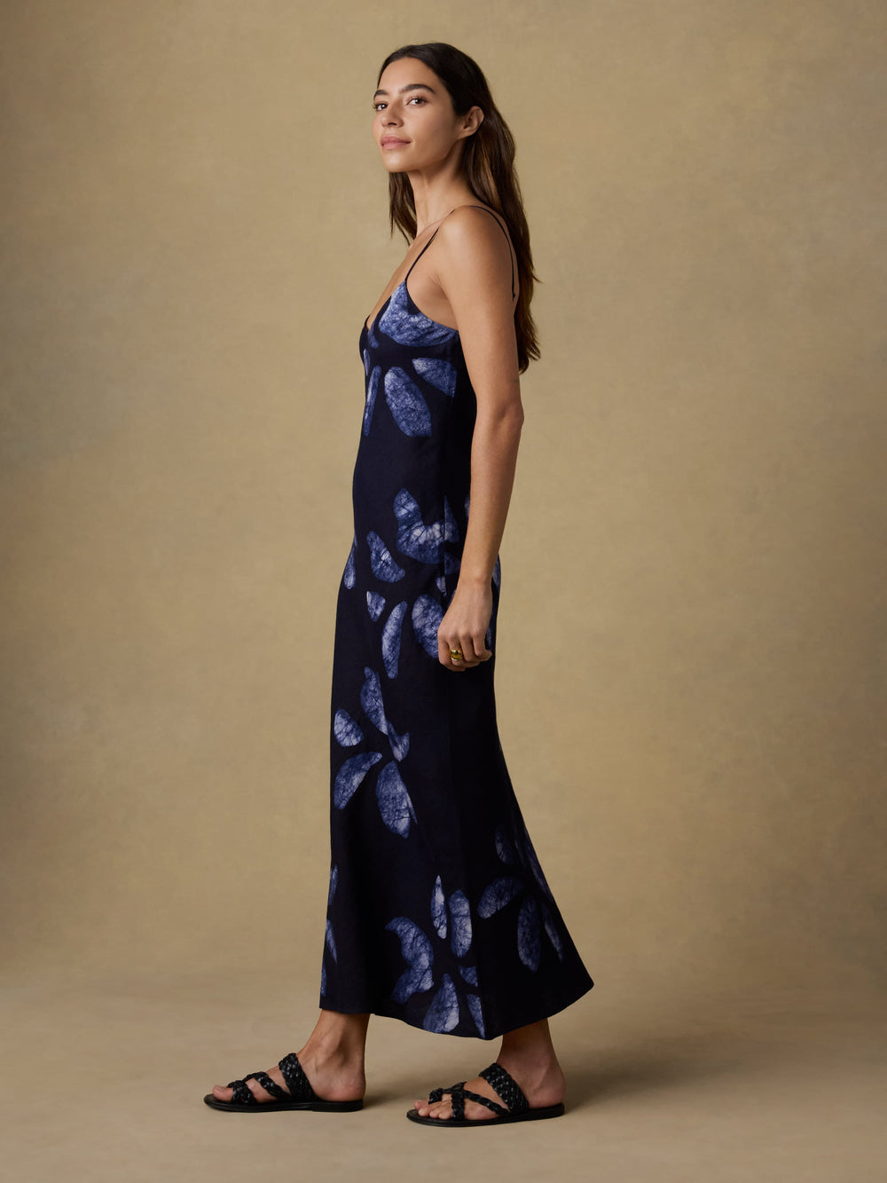 Faherty - Mia Slip Dress - Midnight Batik Floral