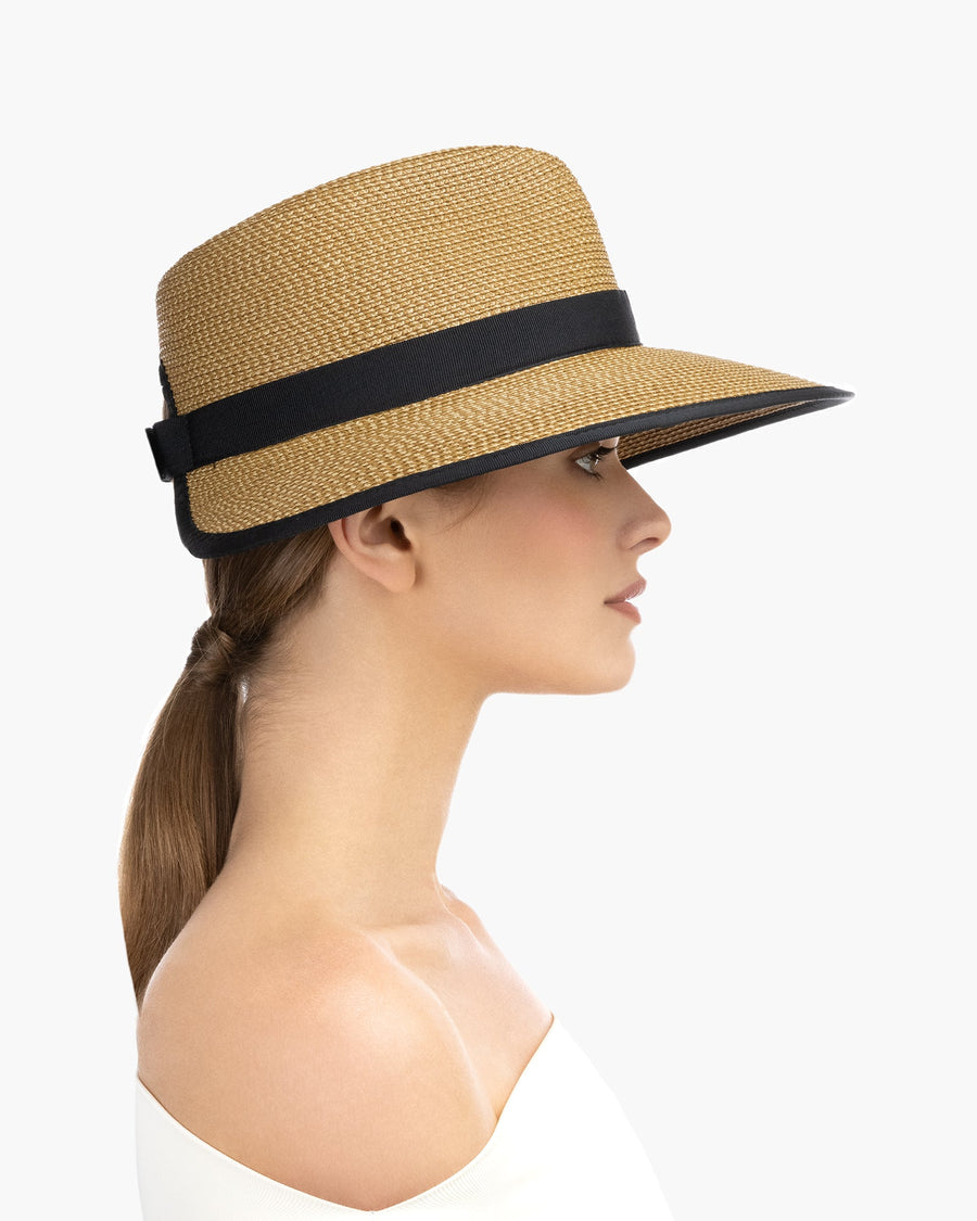 Eric Javitz Suncrest Visor Natural/Black
