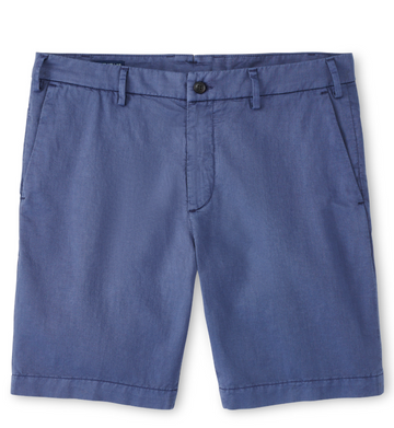 Peter Millar Somerset Flat-Front Short-Washed Navy