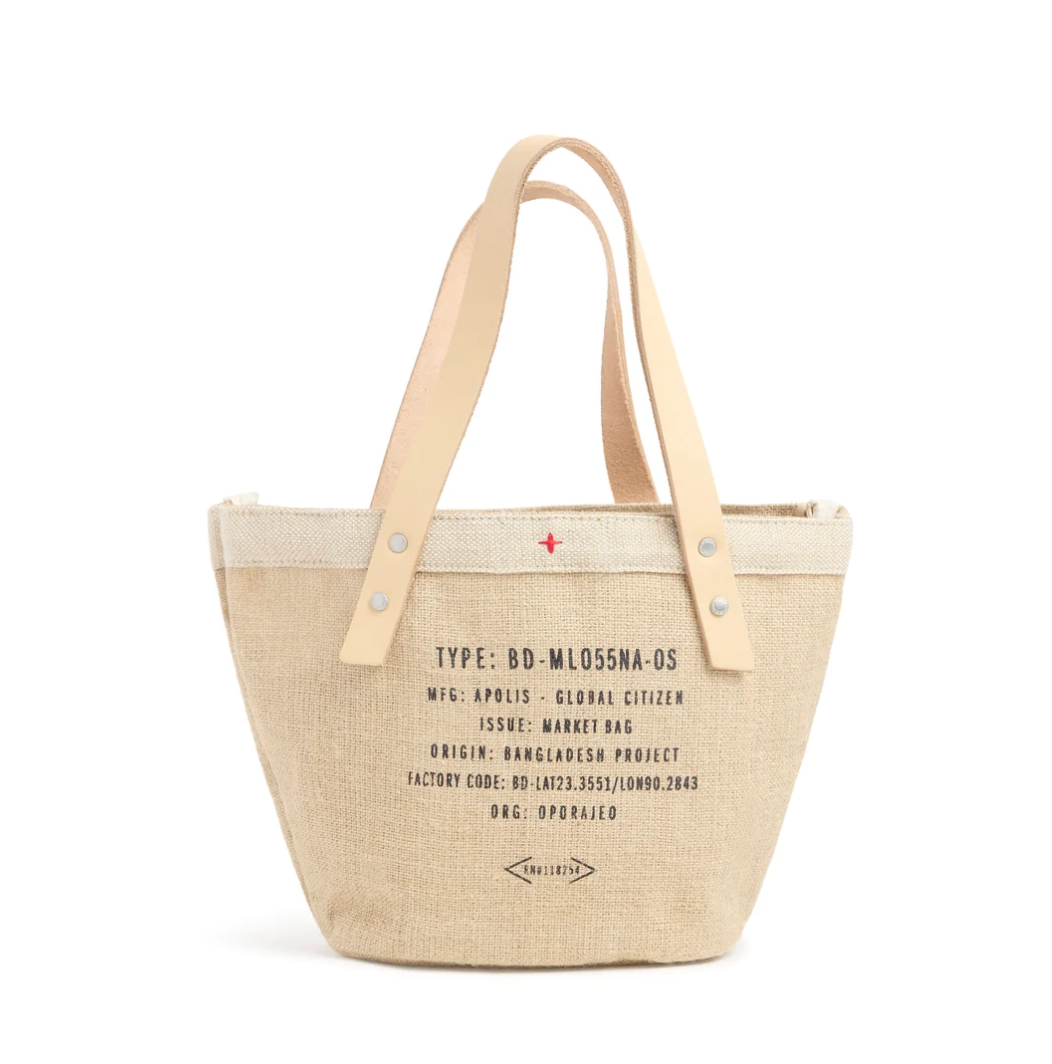 Apolis- Petite Bucket Bag - Natural