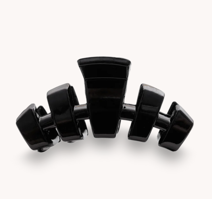 Teleties - Classic Claw Hair Clip - Jet Black - Tiny