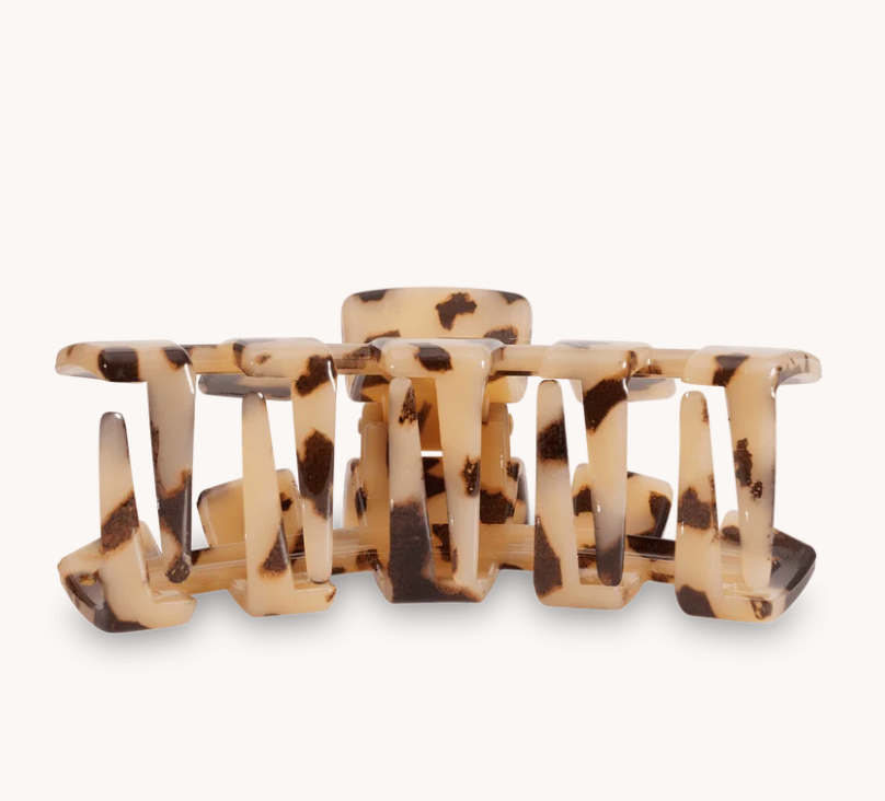 Teleties - Classic Claw Hair Clip - Blonde Tortoise - Medium