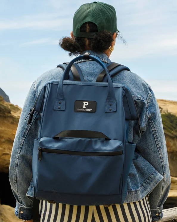 Portland Gear - Standard Backpack - Navy with Nantucket Red™