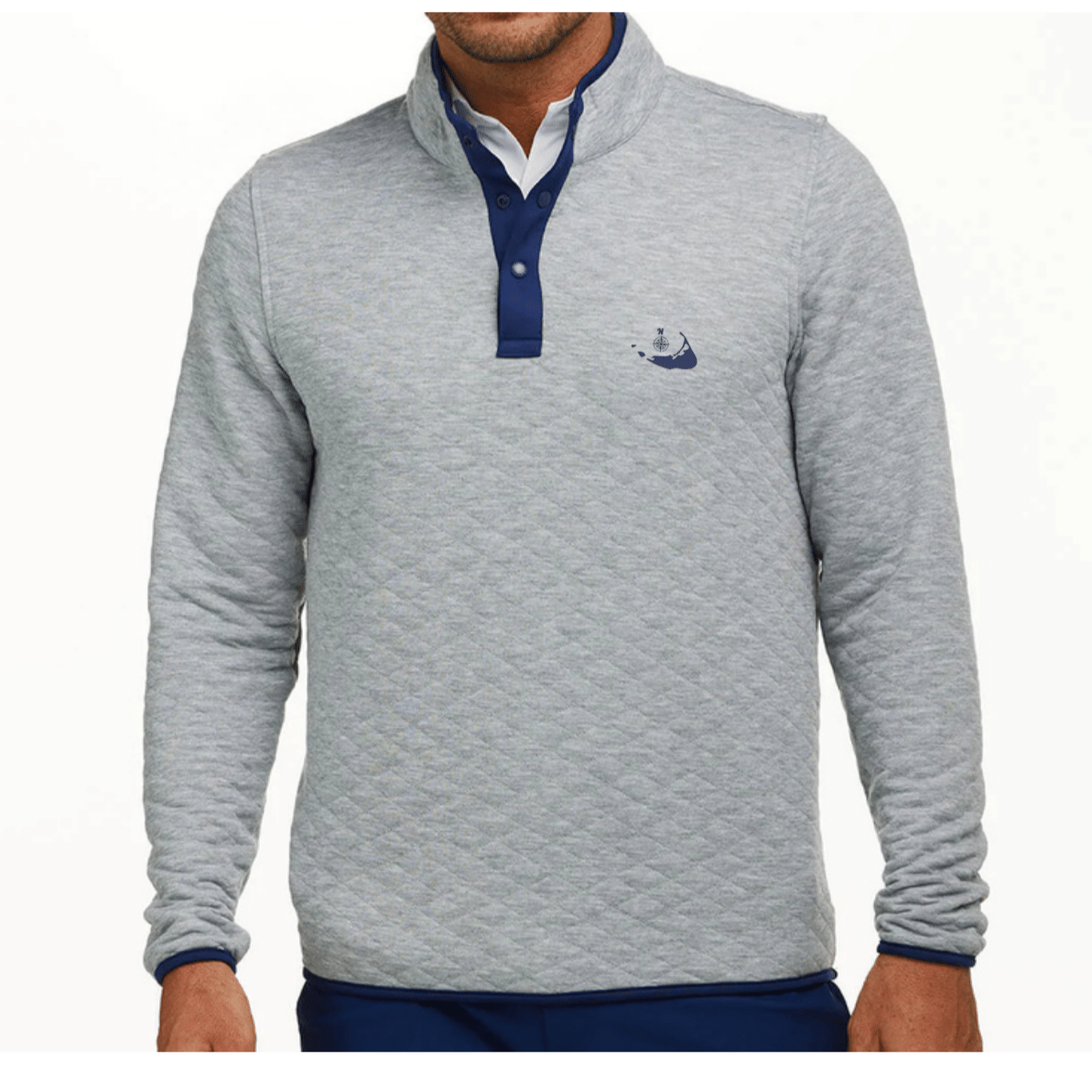 Holderness &amp; Bourne The Sullivan - Gray &amp; Navy Island Logo