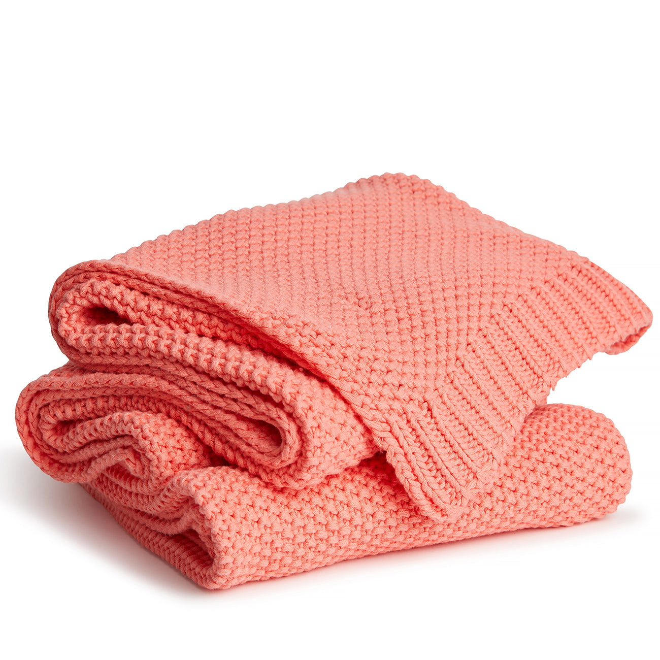 Nantucket Red Knit Throw Blanket