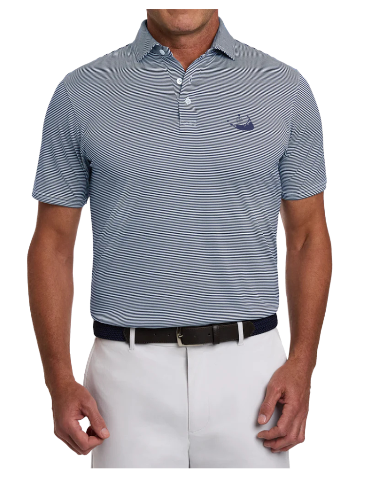 Holderness &amp; Bourne The Perkins Polo - Navy/White