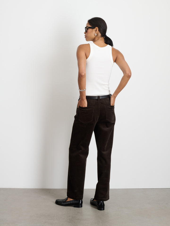 Alex Mill Camden Ladies Pant Corduroy Chocolate