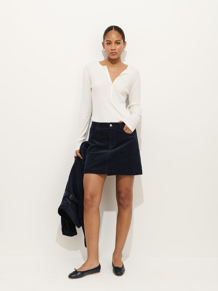 Alex Mill Camden Skirt Corduroy Dark Navy