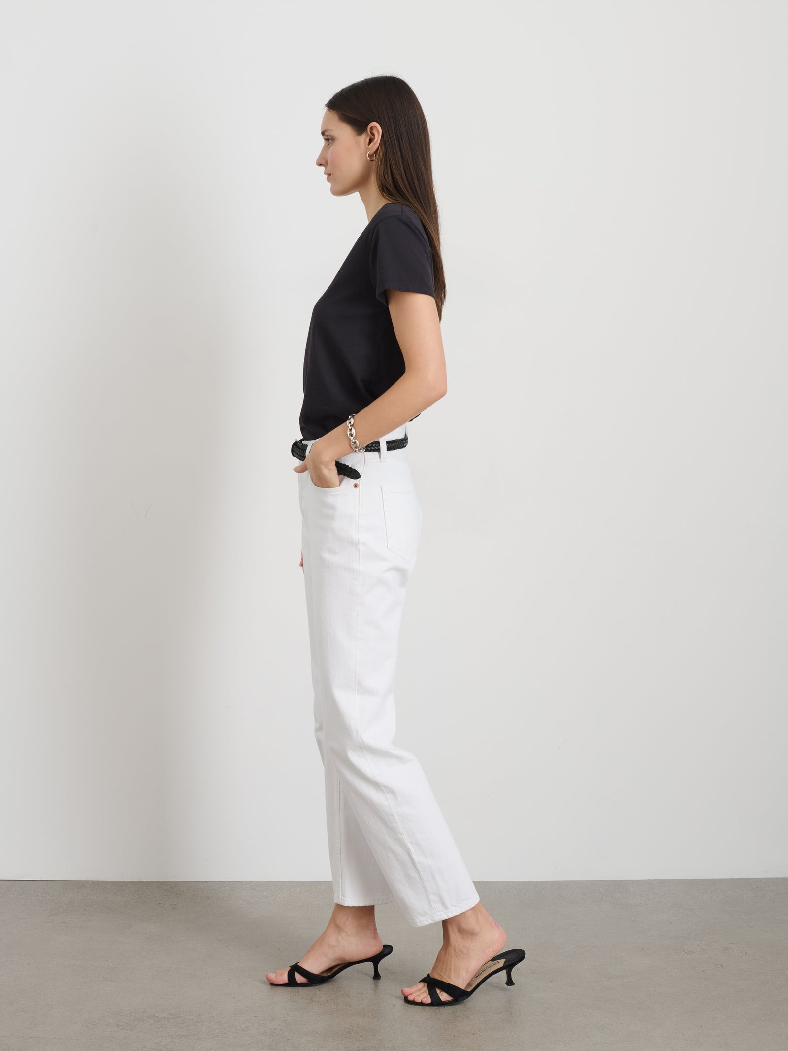 Alex Mill - Jane Mid Rise Straight Jean - Shiro White