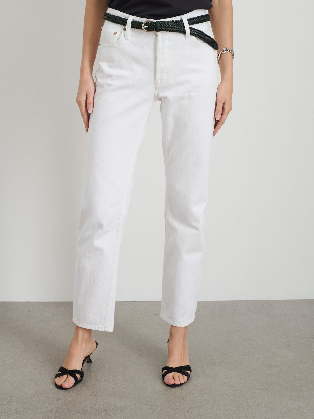 Alex Mill - Jane Mid Rise Straight Jean - Shiro White
