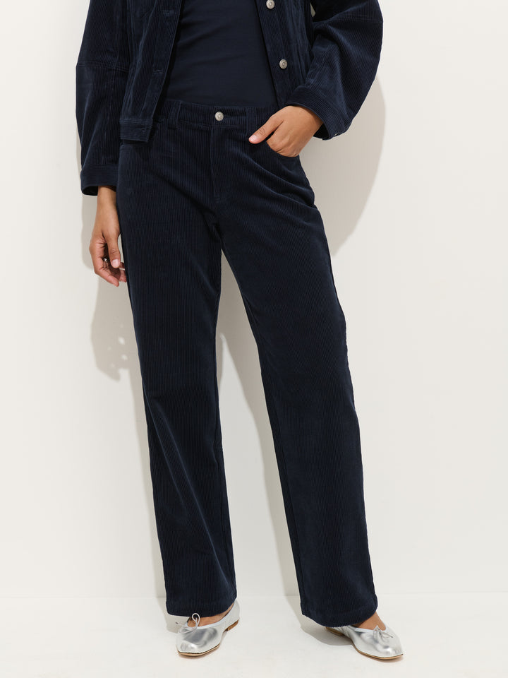 Alex Mill Camden Ladies Pant Corduroy Dark Navy - Murray's Toggery
