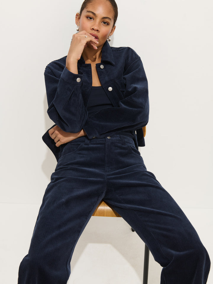 Alex Mill Camden Ladies Pant Corduroy Dark Navy