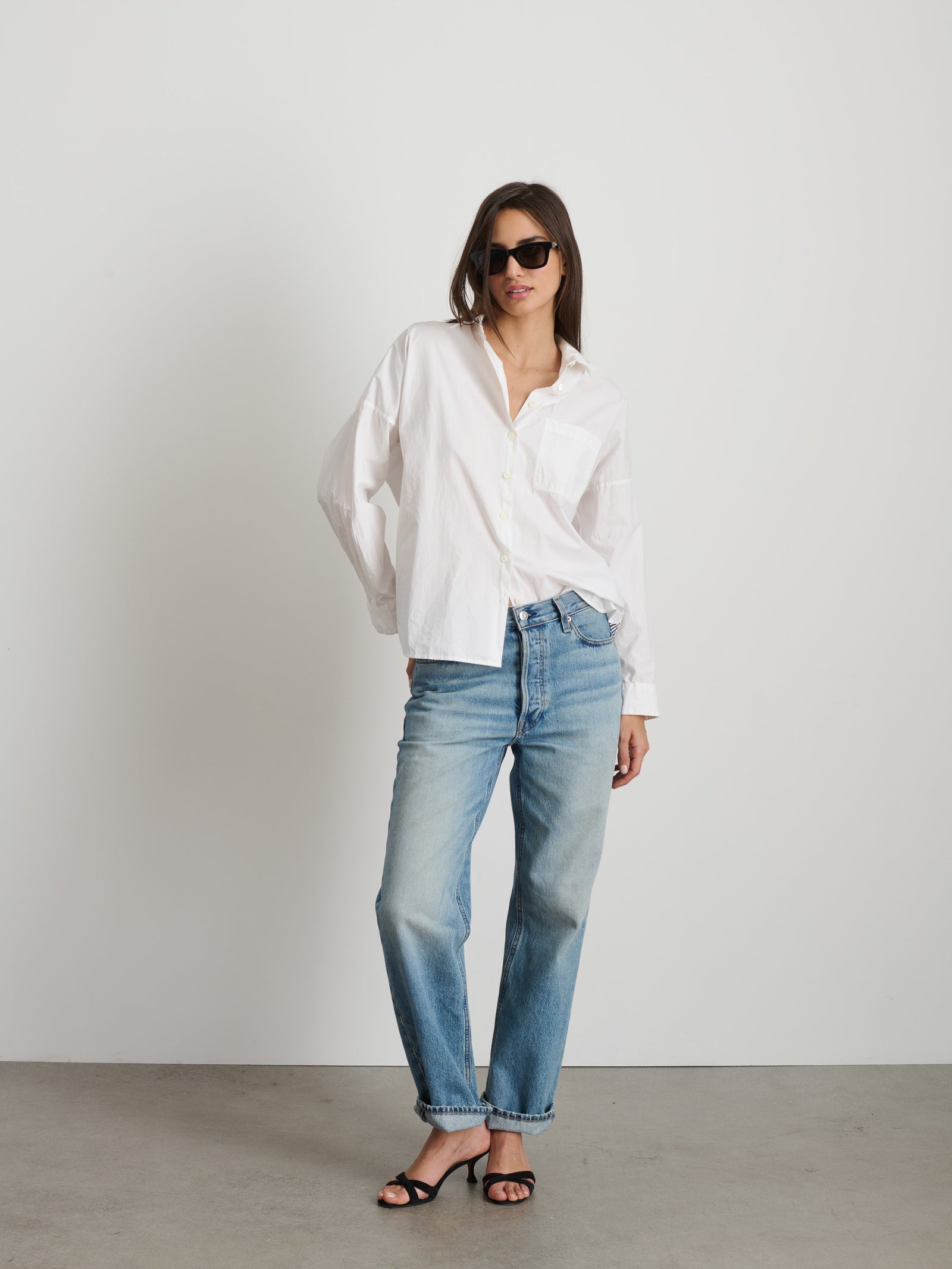 Alex Mill - Jo Shirt in Cotton Poplin - White