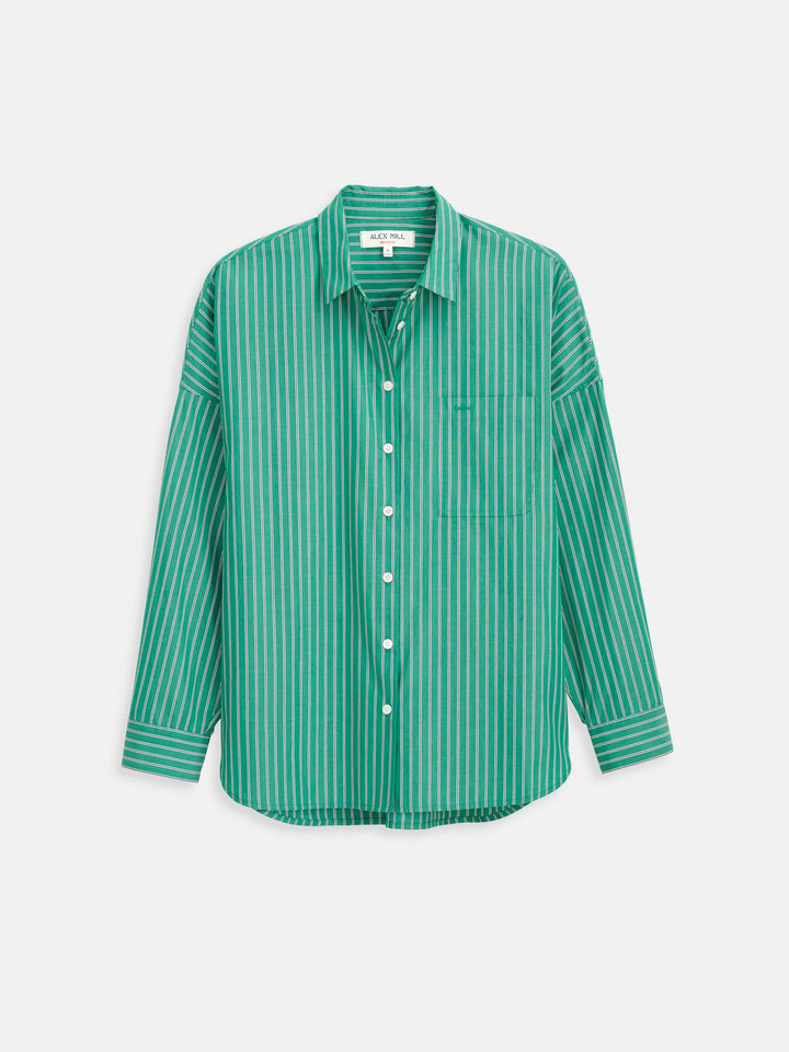 Alex Mill Jo Shirt Ladies Belle Stripe Green/White