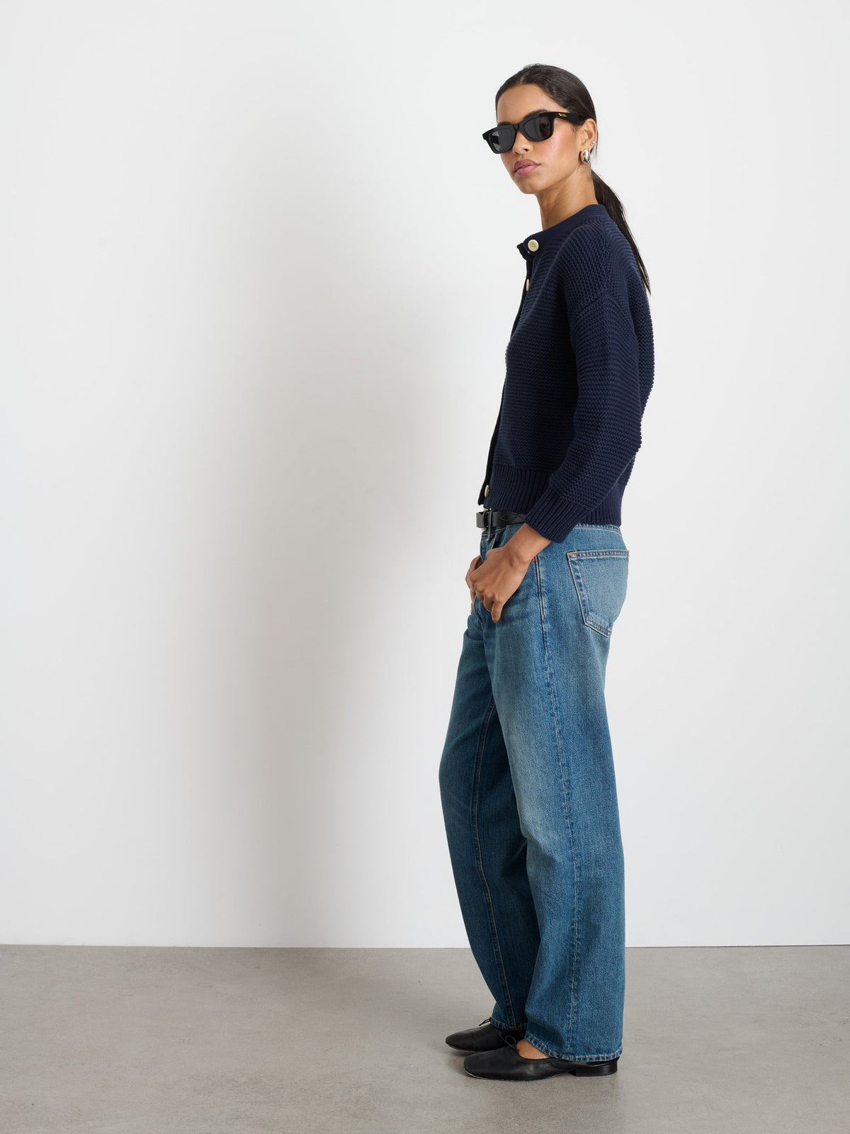 Alex Mill - Nico Cotton Cardigan - Dark Navy