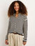 Alex Mill Taylor Cardigan Sweater Striped Navy/Ivory
