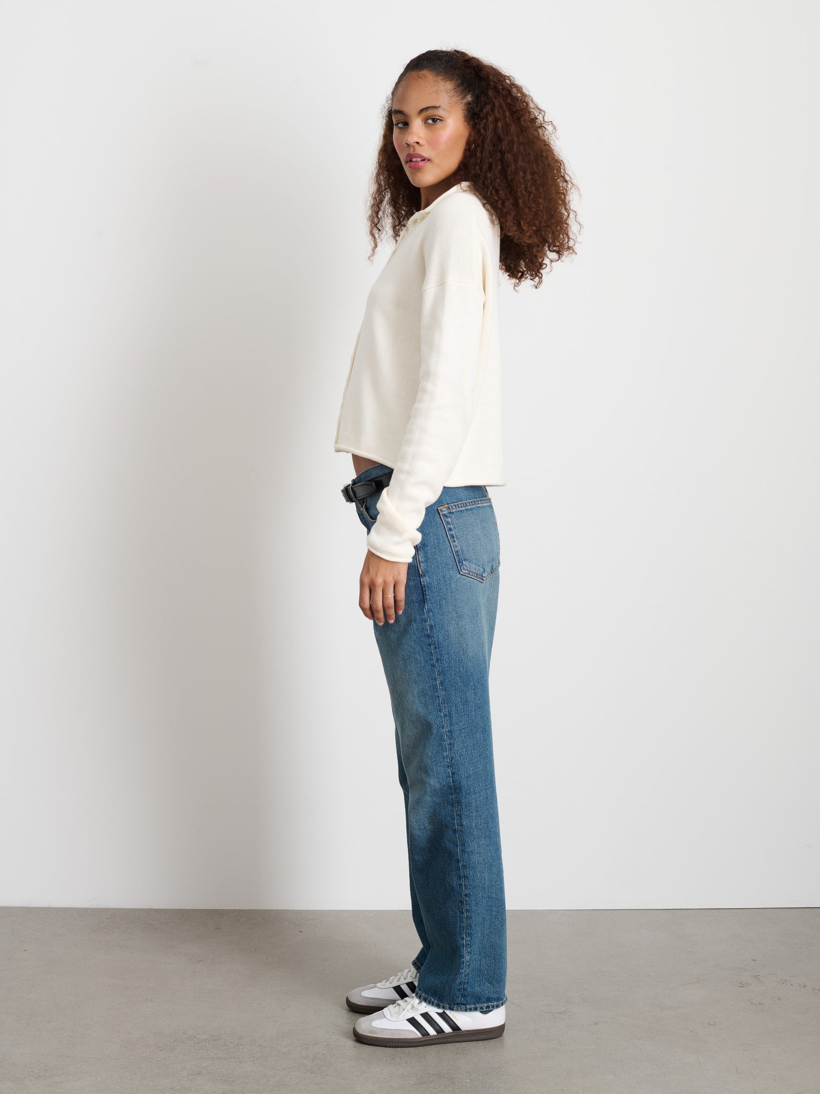 Alex Mill - Taylor Cardigan in Cotton Cashmere - Ivory