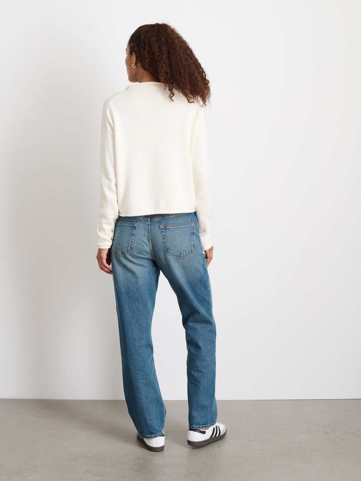 Alex Mill - Taylor Cardigan in Cotton Cashmere - Ivory