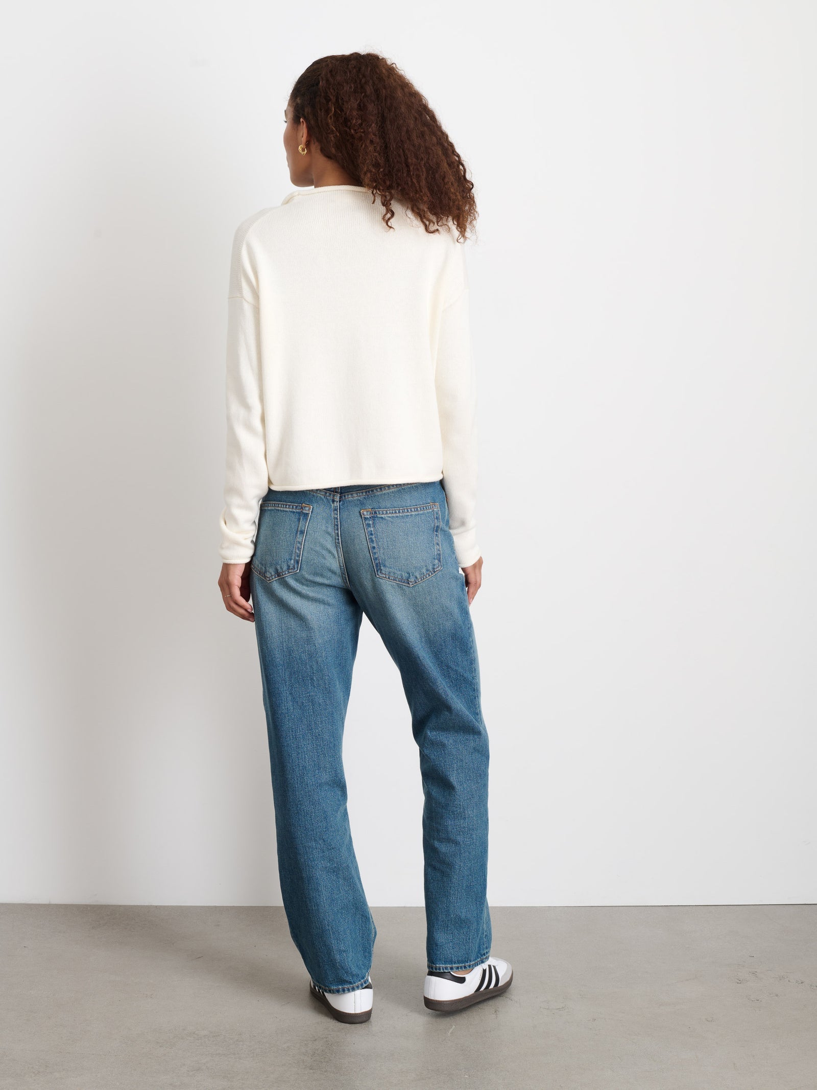Alex Mill - Taylor Cardigan in Cotton Cashmere - Ivory