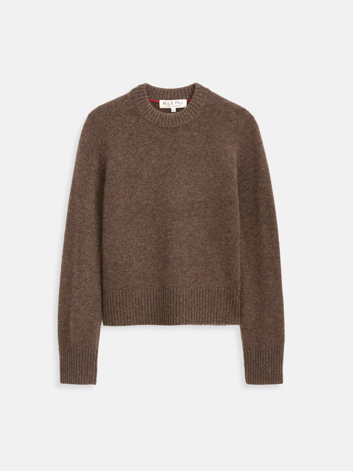 Alex Mill Michelle Marais Crewneck Sweater Cashmere Heather Chocolate