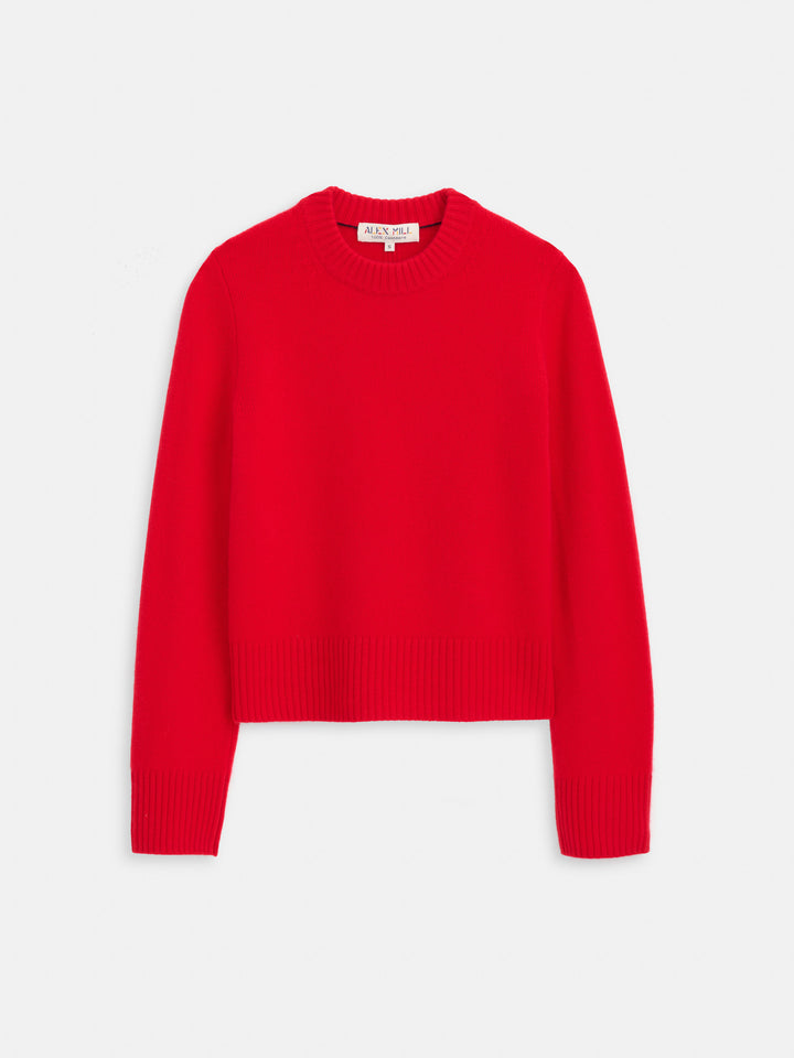 Alex Mill Michelle Marais Ladies Crewneck Sweater Cashmere Ruby