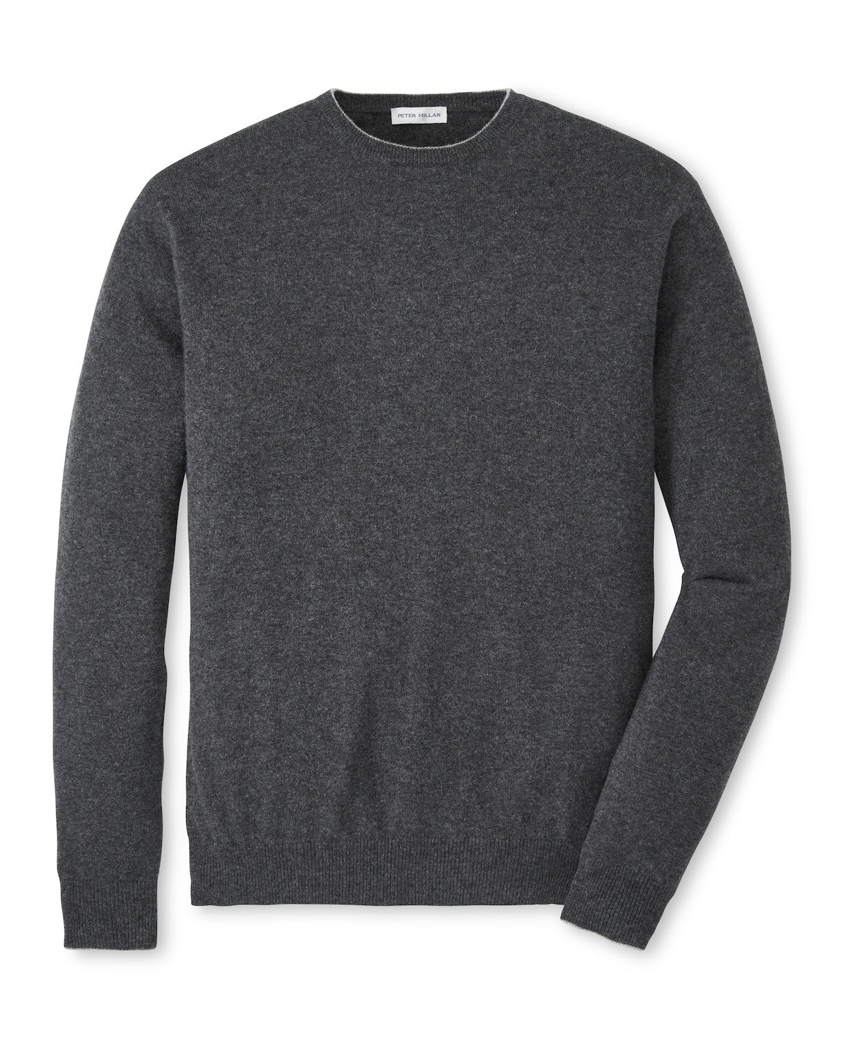 Peter Millar Crown Heritage Cashmere Crewneck Sweater Charcoal