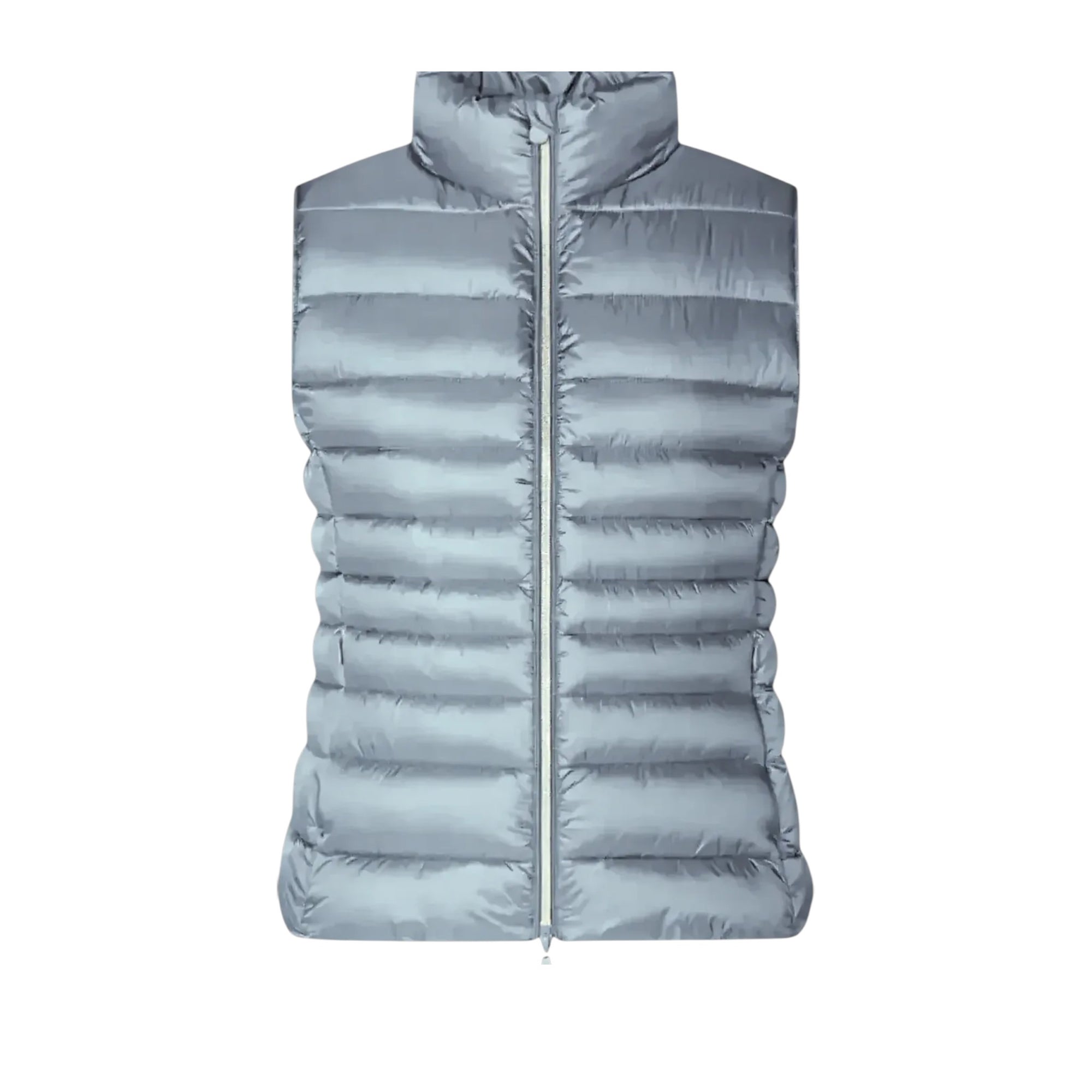 Save The Duck Womens Lynn Puffer Vest Blue Fog