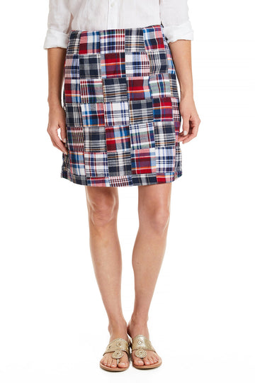 Castaway Ladies Ali Skirt Bromley Patch Madras
