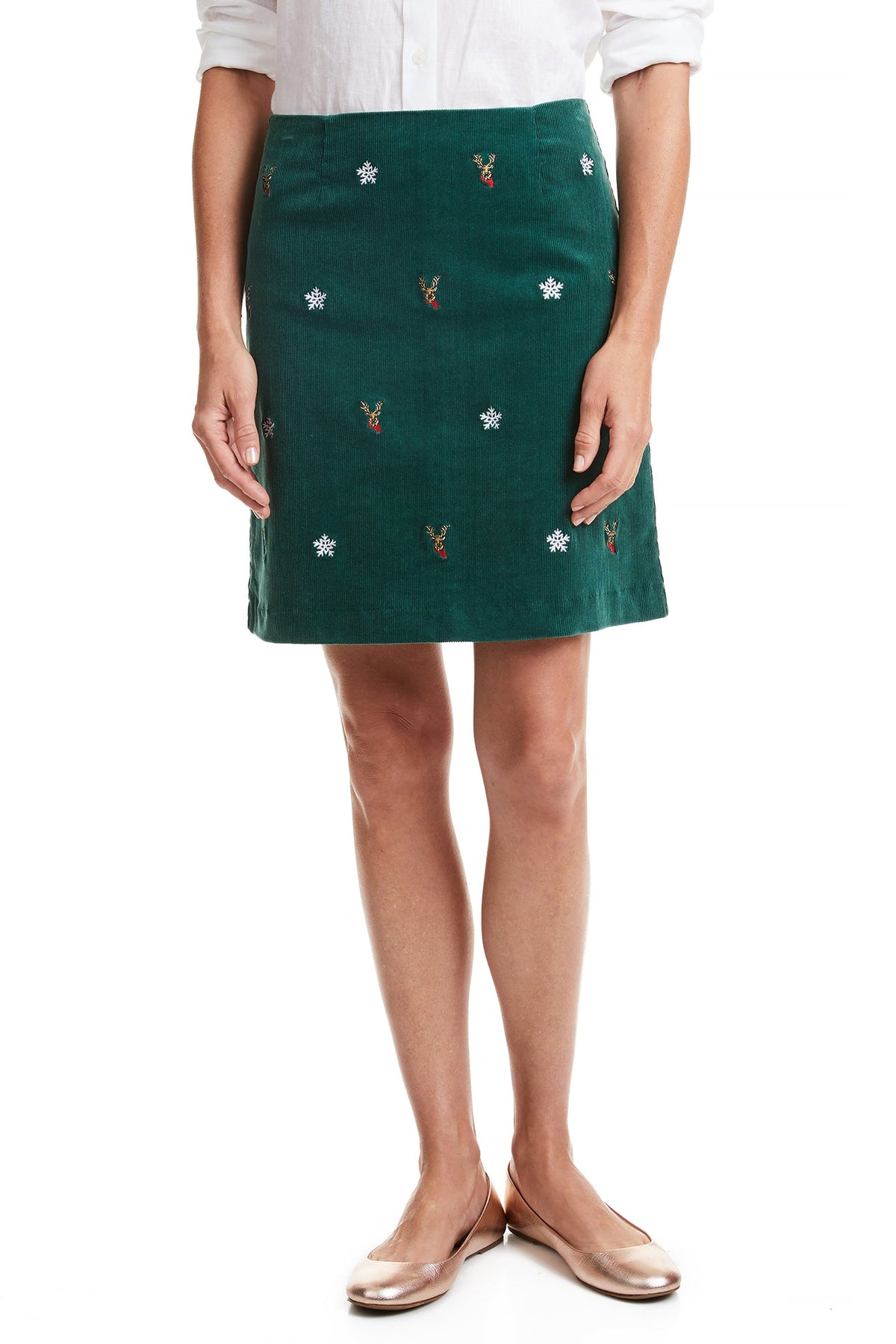 Castaway Ali Skirt Corduroy Hunter w/ Dasher &amp; Snow